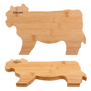 Shapely Bamboo Cow Cutting Board